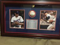 Nolan Ryan Shadowbox with Autographed Ball 202//152